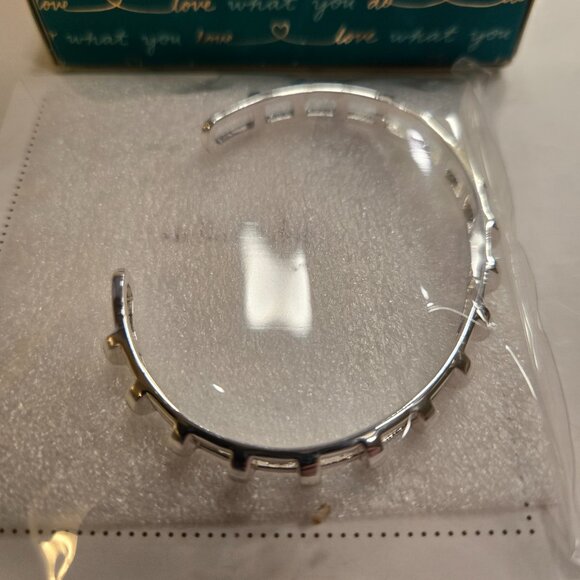 Stella & Dot Silver Cage Cuff Bracelet - New and Unworn - Picture 2 of 3
